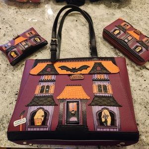 Halloween purse set! Vendula of London Ghoulevard leather purse set.